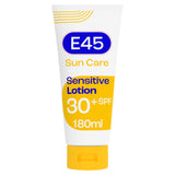 E45 sun care lotion SPF30 sensitive 180ml, imported from the UK