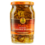 Melis pickled jalapeno peppers sliced 650g, UK version
