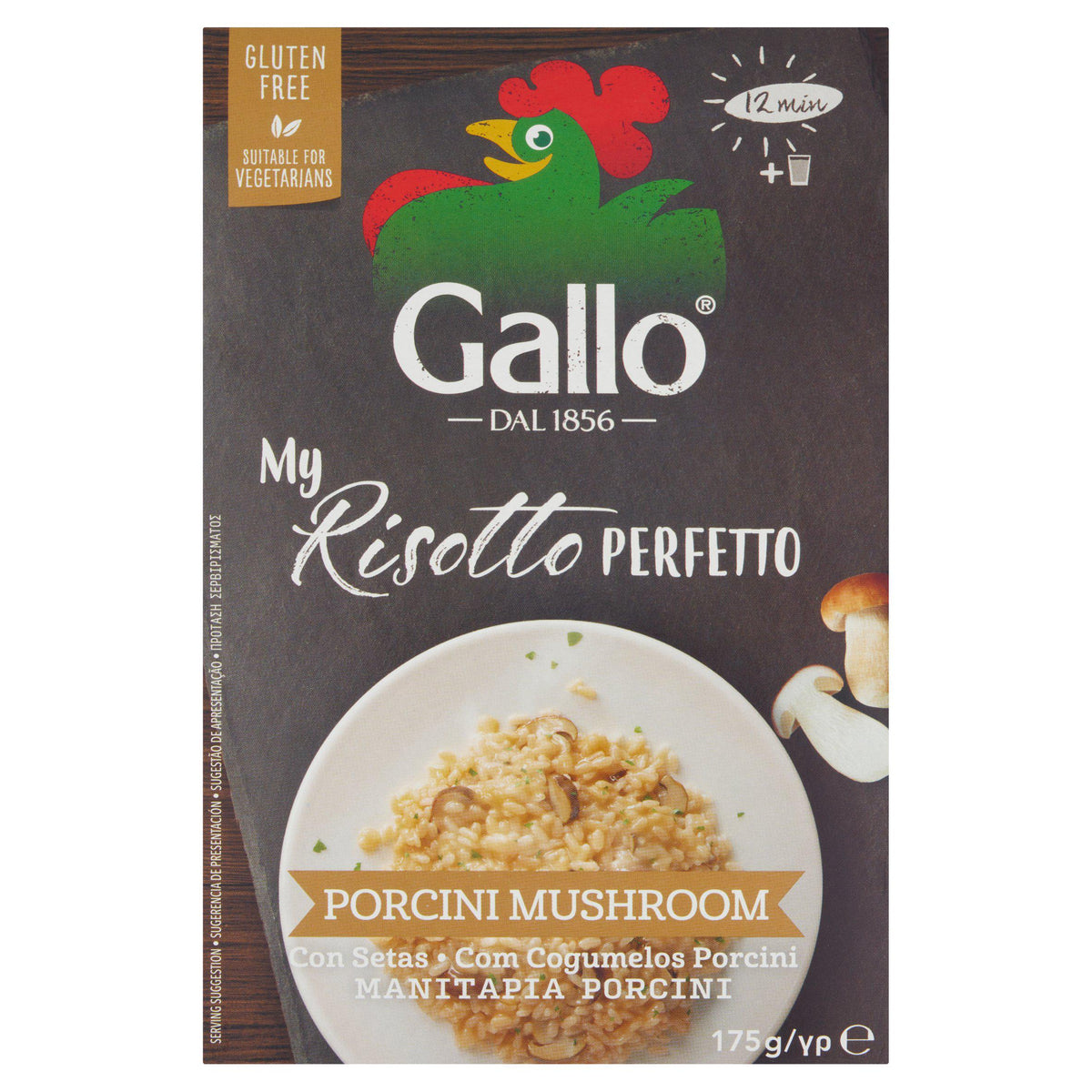 Gallo risotto porcini mushroom 175g, imported from the UK