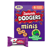 Jammie Dodgers minis apple and blackcurrant flavour biscuits snack packs (British brand)