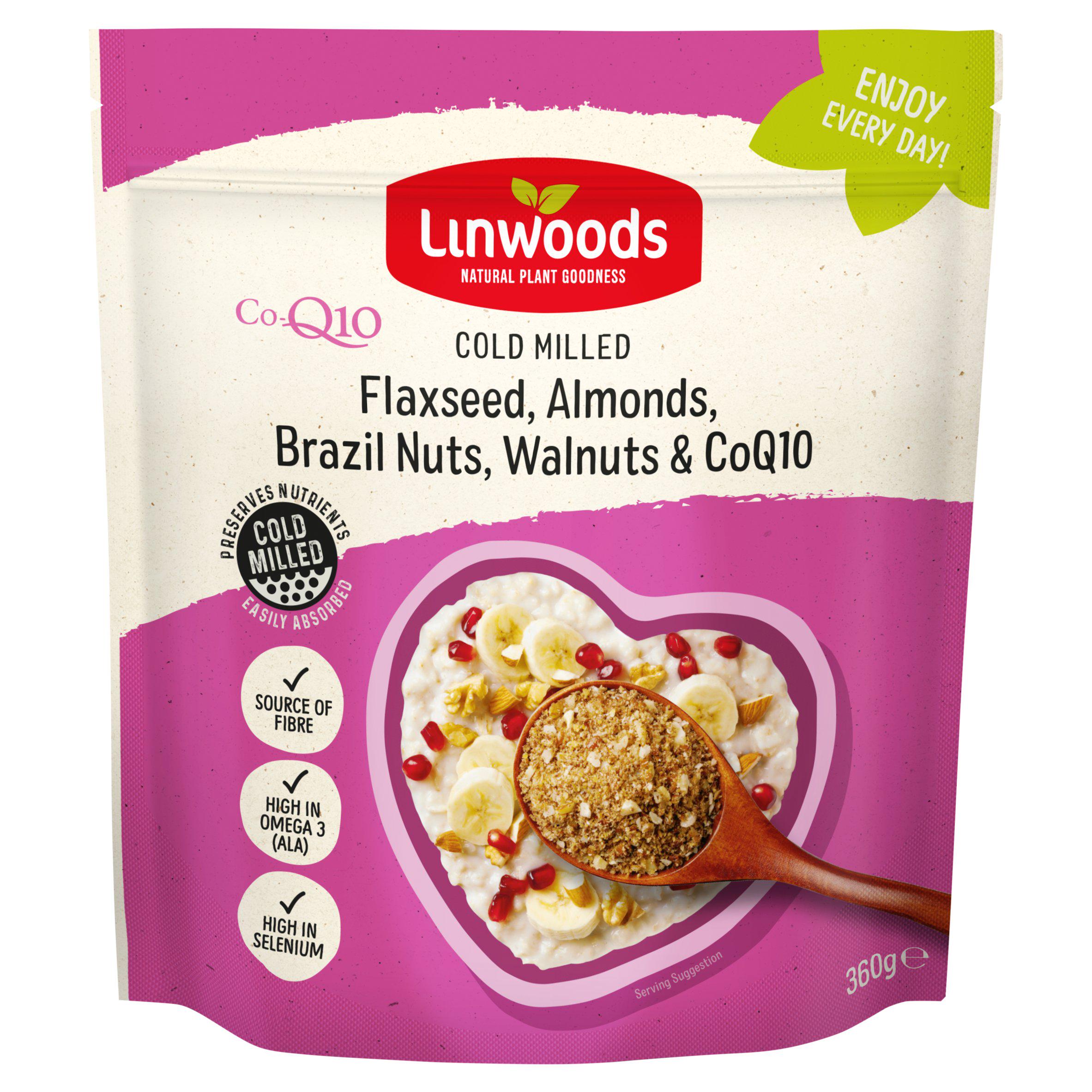 Linwoods milled flaxseed nut mix 360g - British product