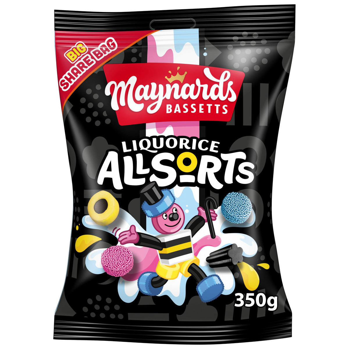 Maynards Bassetts Liquorice Allsorts sweets 350g (British brand)
