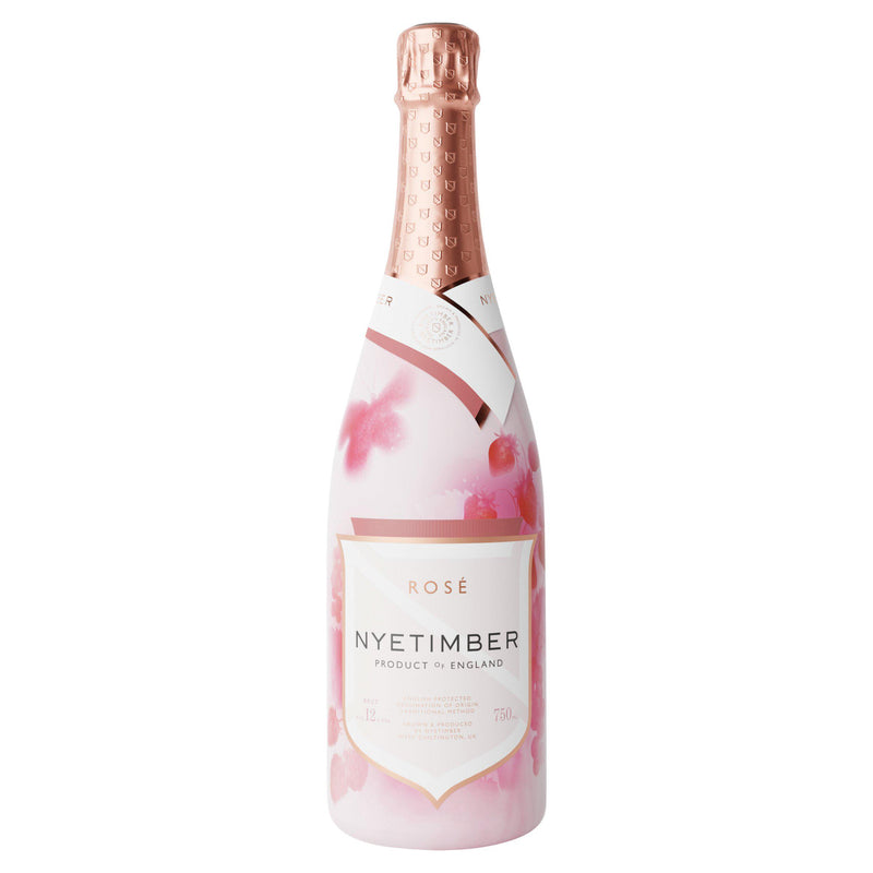 Nyetimber rosé sparkling wine 75cl, imported from the UK