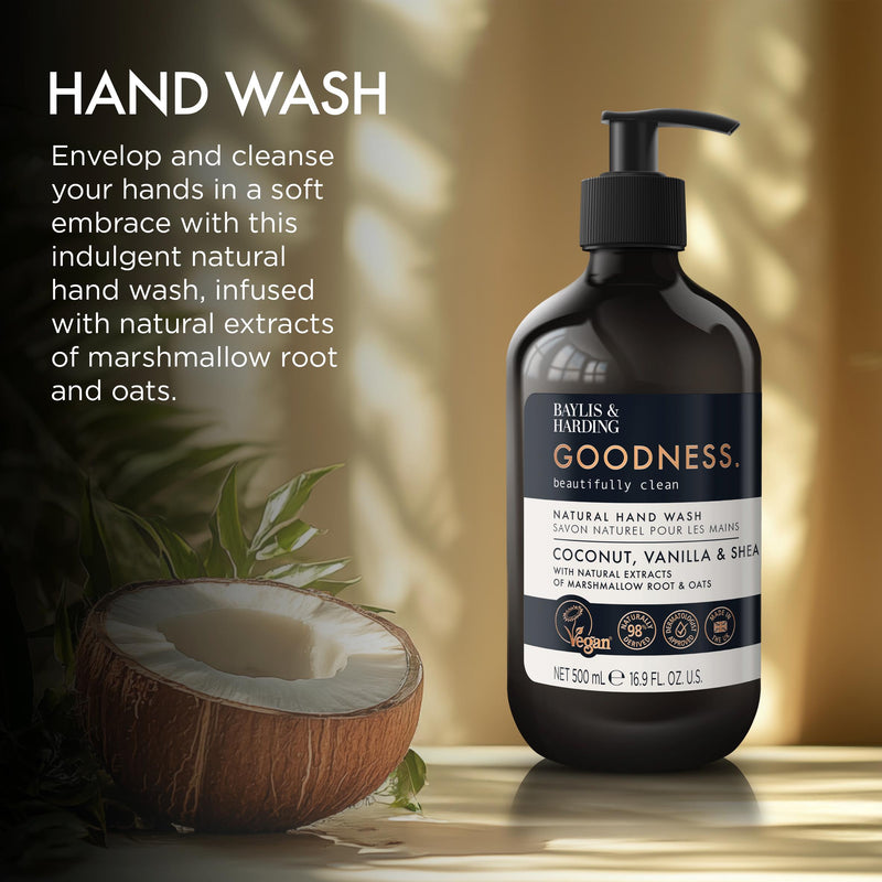Baylis & Harding hand wash coconut vanilla shea 500ml, UK version