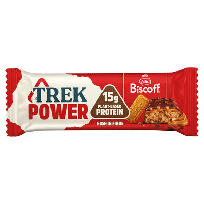 Sainsburys Trek Power Biscoff Protein Bar 55g- Buy online at McGrocer