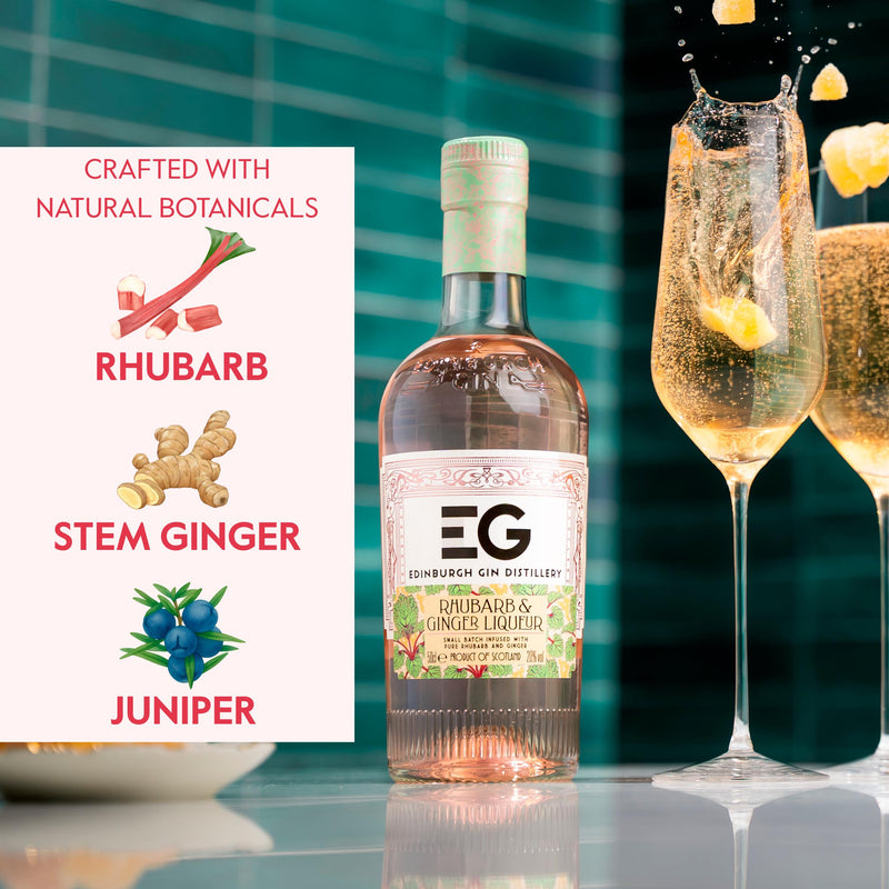 Edinburgh Gin Rhubarb & Ginger liqueur 50cl (British brand)