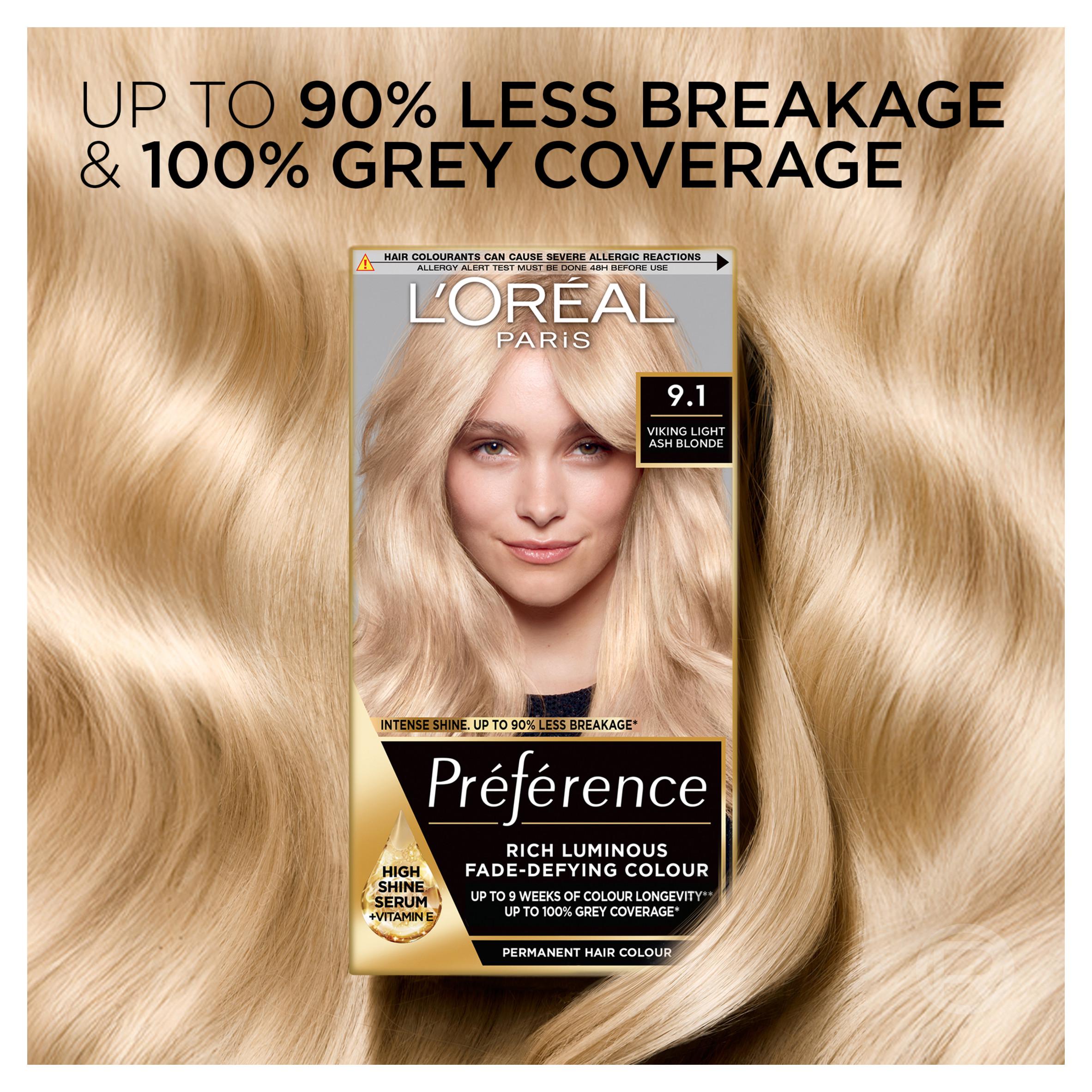 L'Oreal Paris Preference hair dye Oslo Viking Blonde 9.1 (British brand)