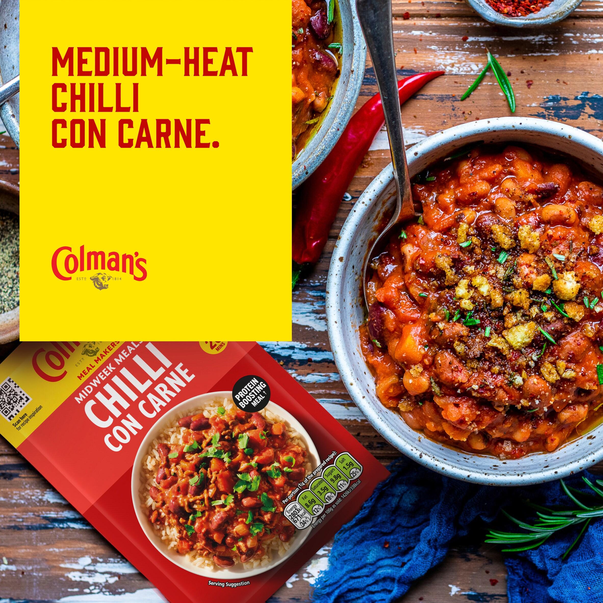 Colman's chilli con carne seasoning mix 50g, imported from the UK