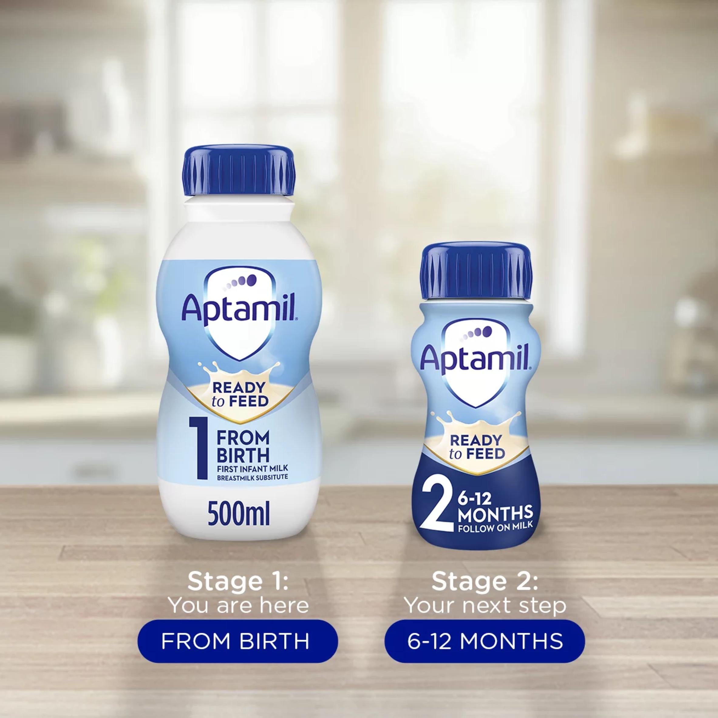 Aptamil First Infant Milk ready-to-feed 500ml (British brand)