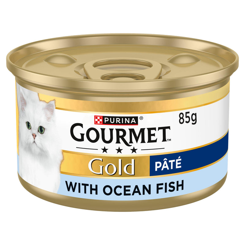 Gourmet Gold cat food pate with ocean fish 85g (British brand)