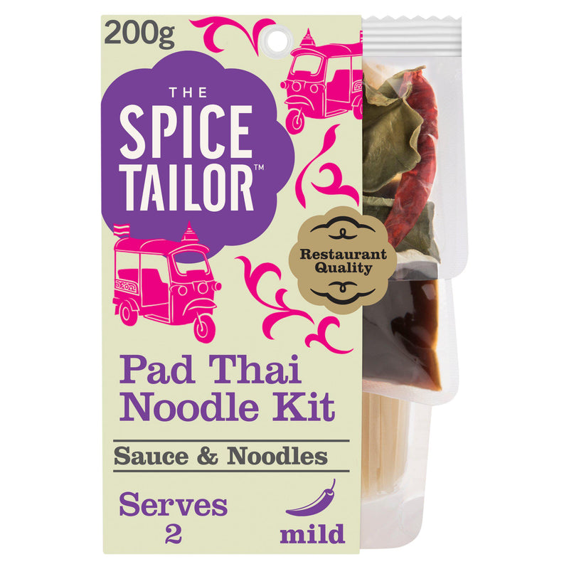 The Spice Tailor Pad Thai noodle meal kit imported from the UK
