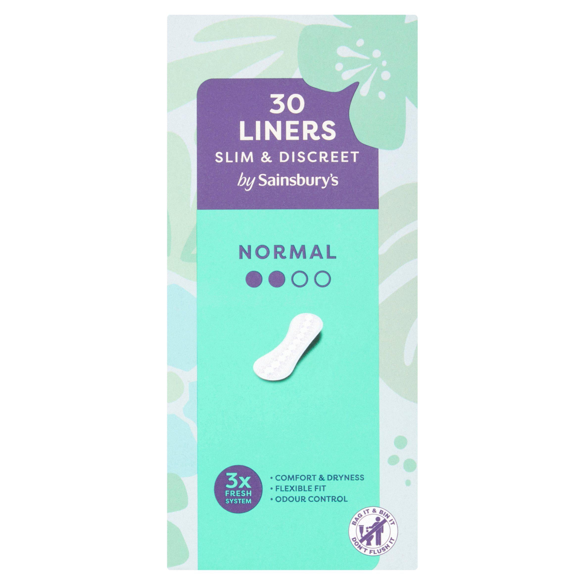 Sainsbury's Liners Normal x30 GOODS Sainsburys   