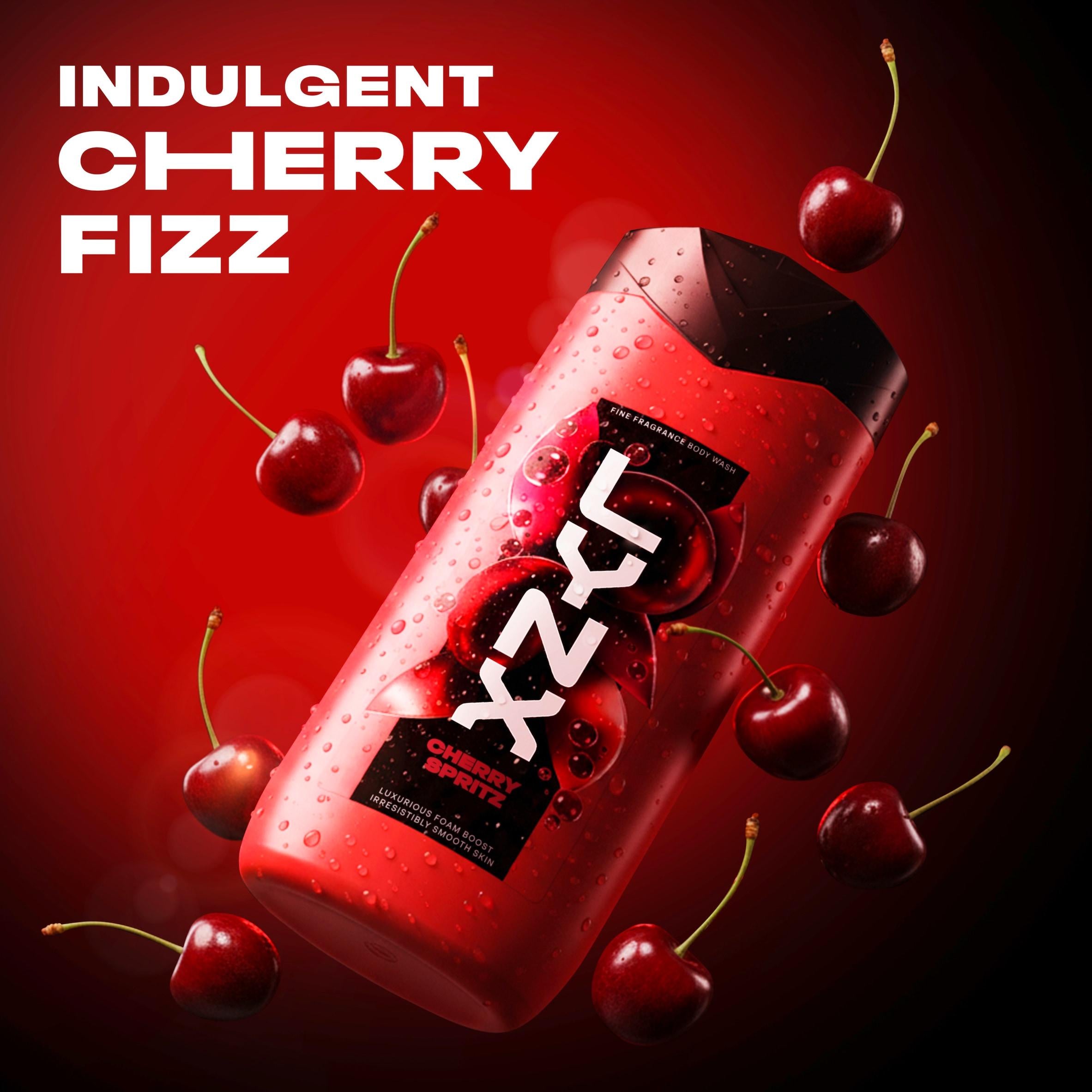 Lynx Cherry Spritz shower gel 400ml, imported from the UK