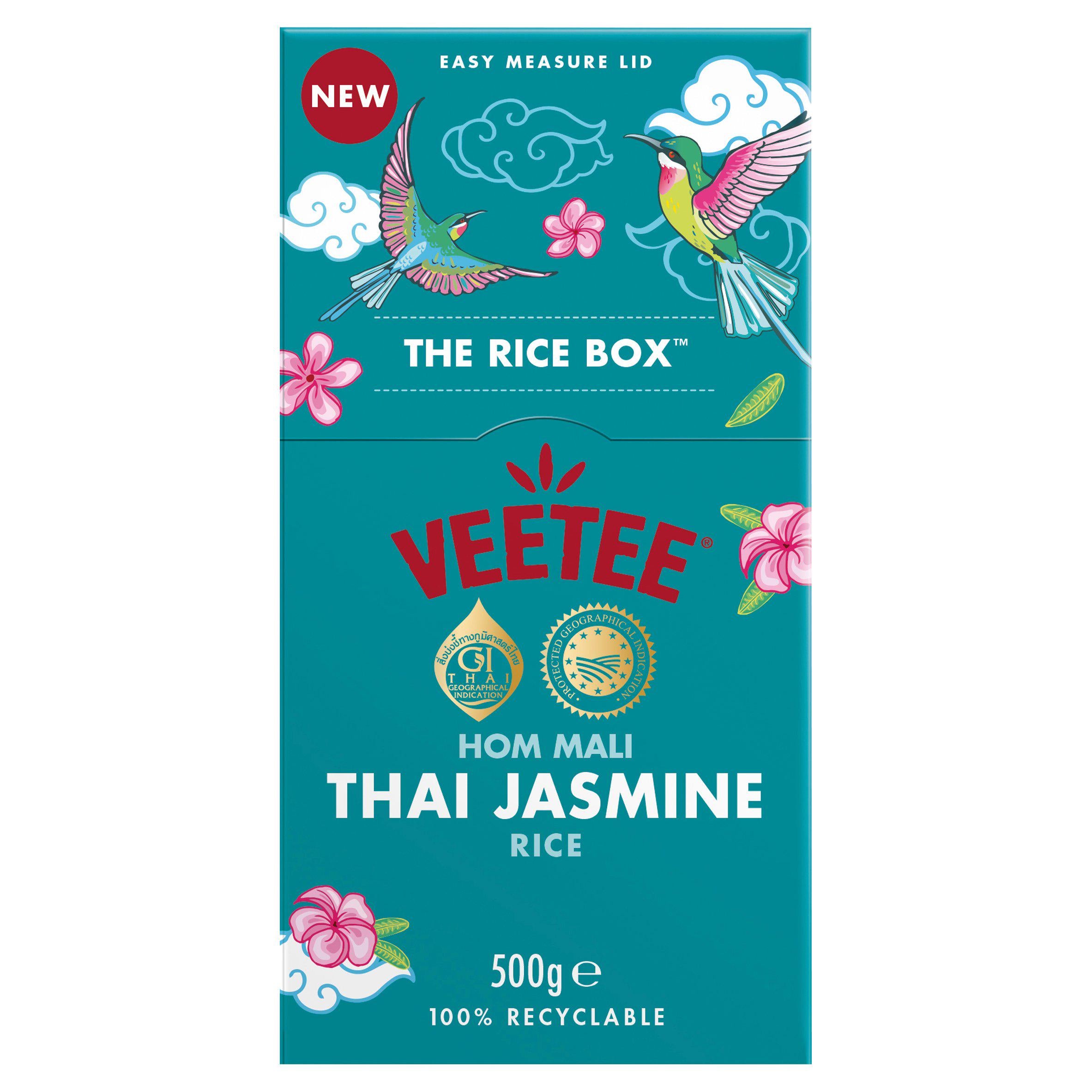 Veetee Hom Mali Thai Jasmine Rice 500g (British brand)