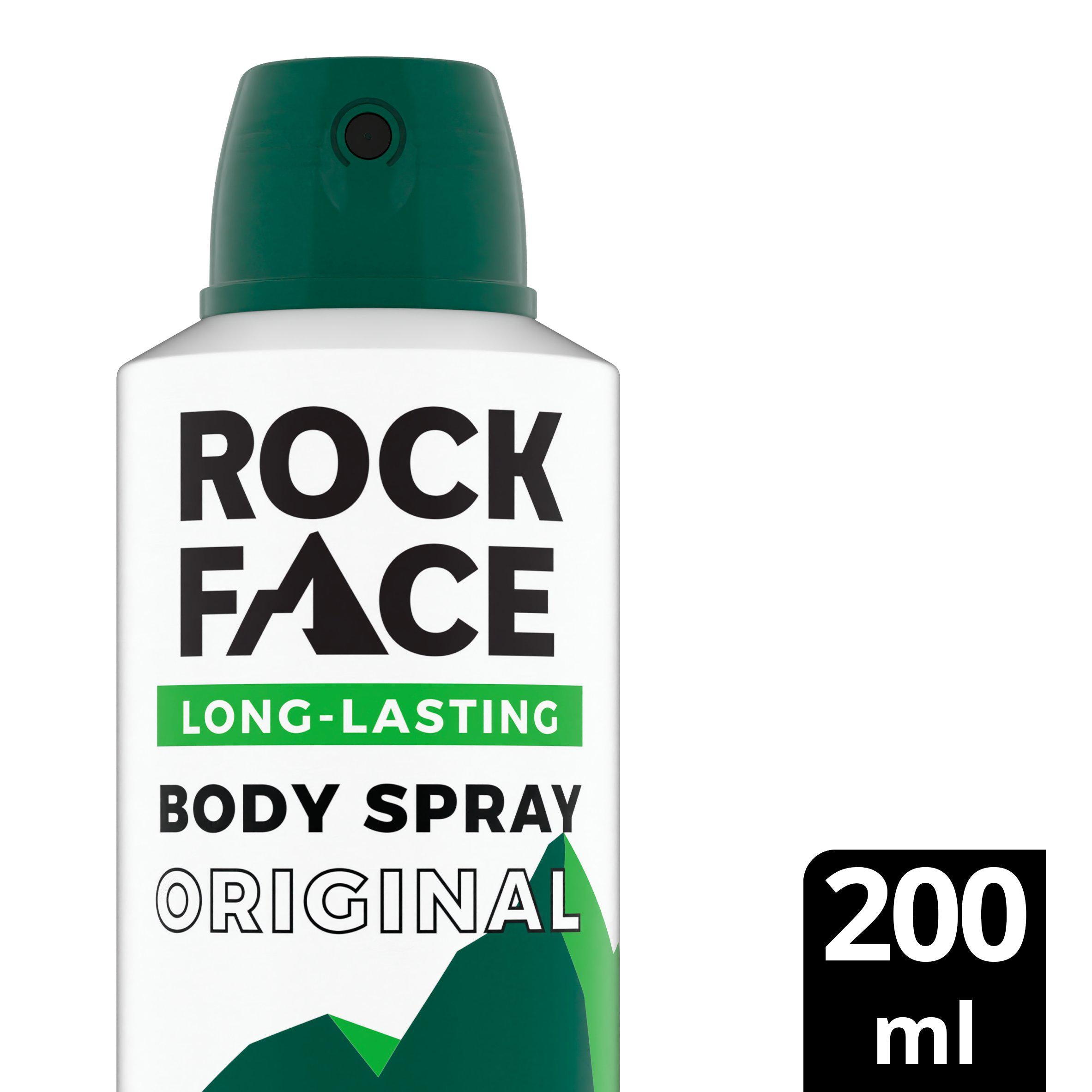 Rock Face Active Body Spray 200ml, imported from the UK
