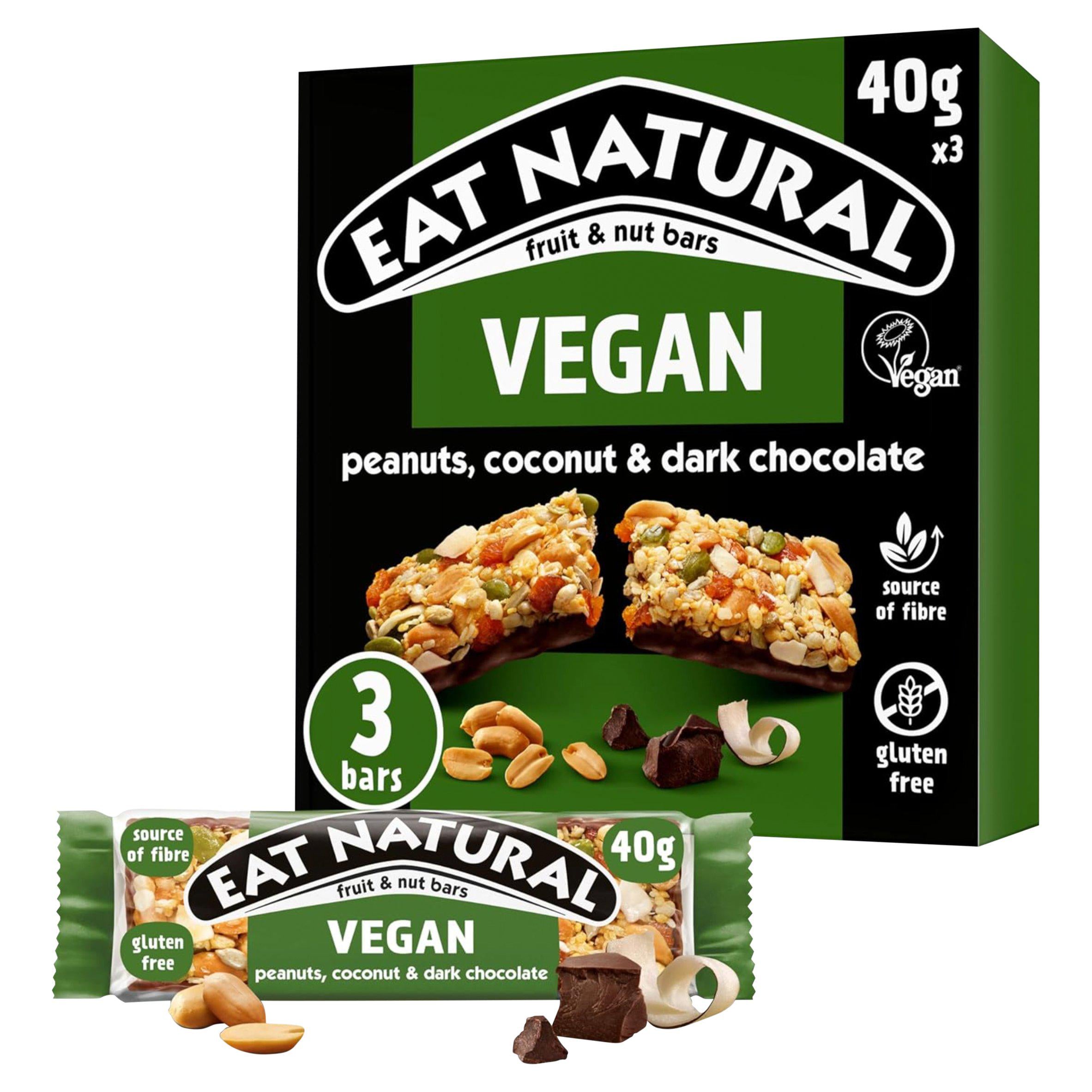 Eat Natural cereal bar 3 pack 40g each, imported from the UK