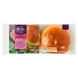 Sainsbury's gherkin brioche buns with cheddar, 4-pack (British brand)