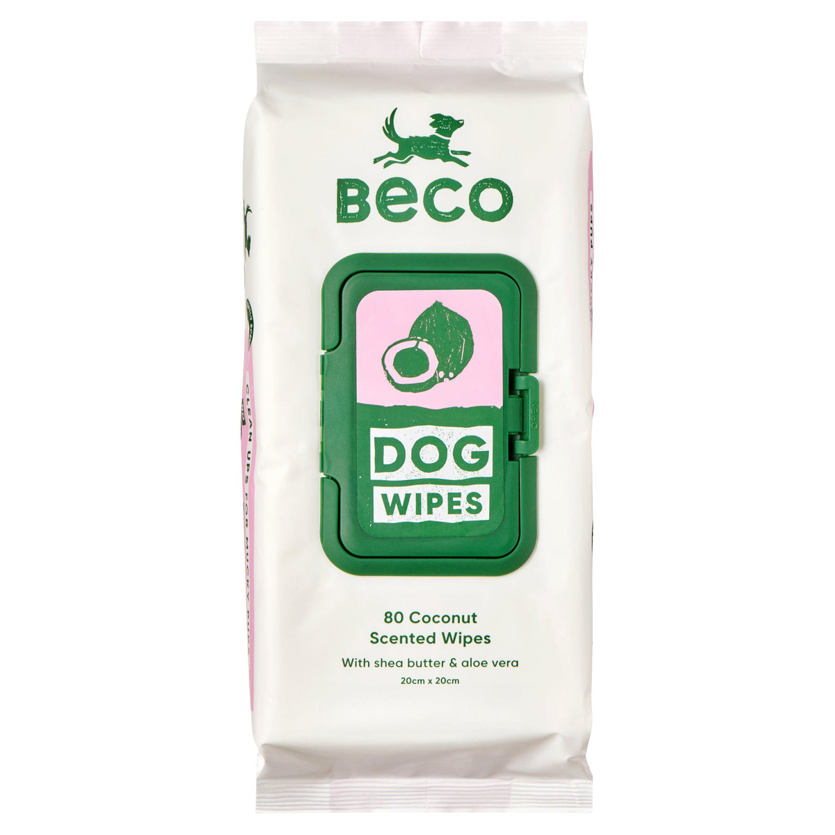 Beco bamboo coconut scented dog wipes - British product