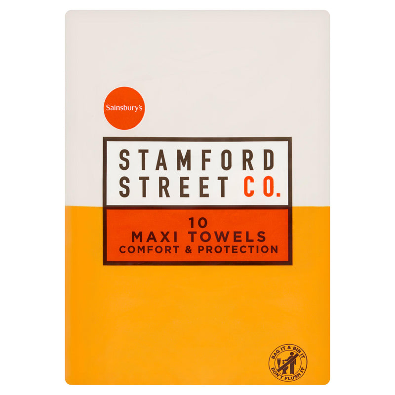 Novon maxi towels 10 pack, imported from the UK