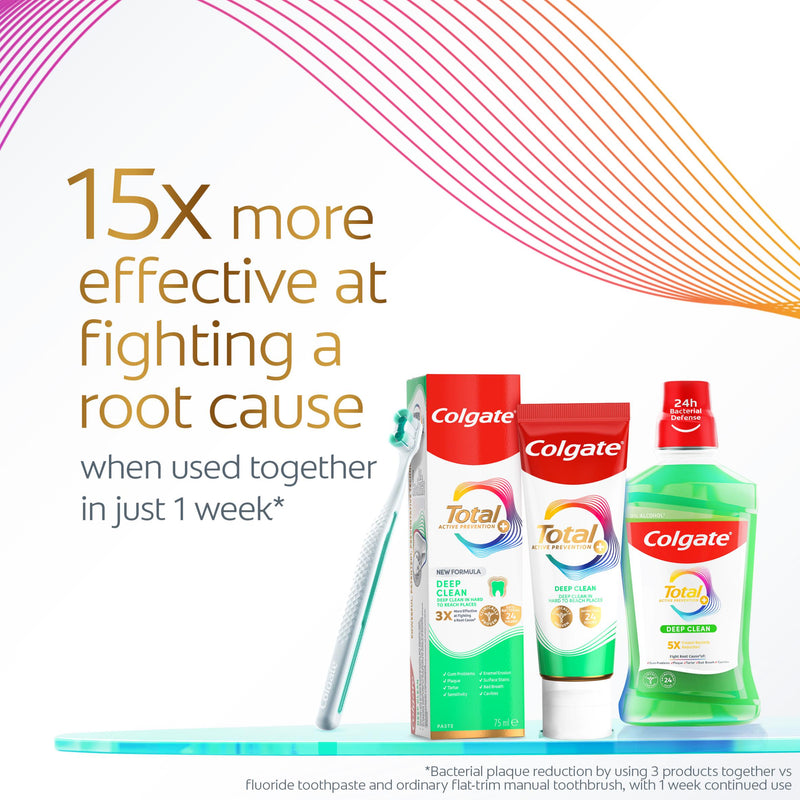 Colgate Total mouthwash alcohol free 500ml (British brand)