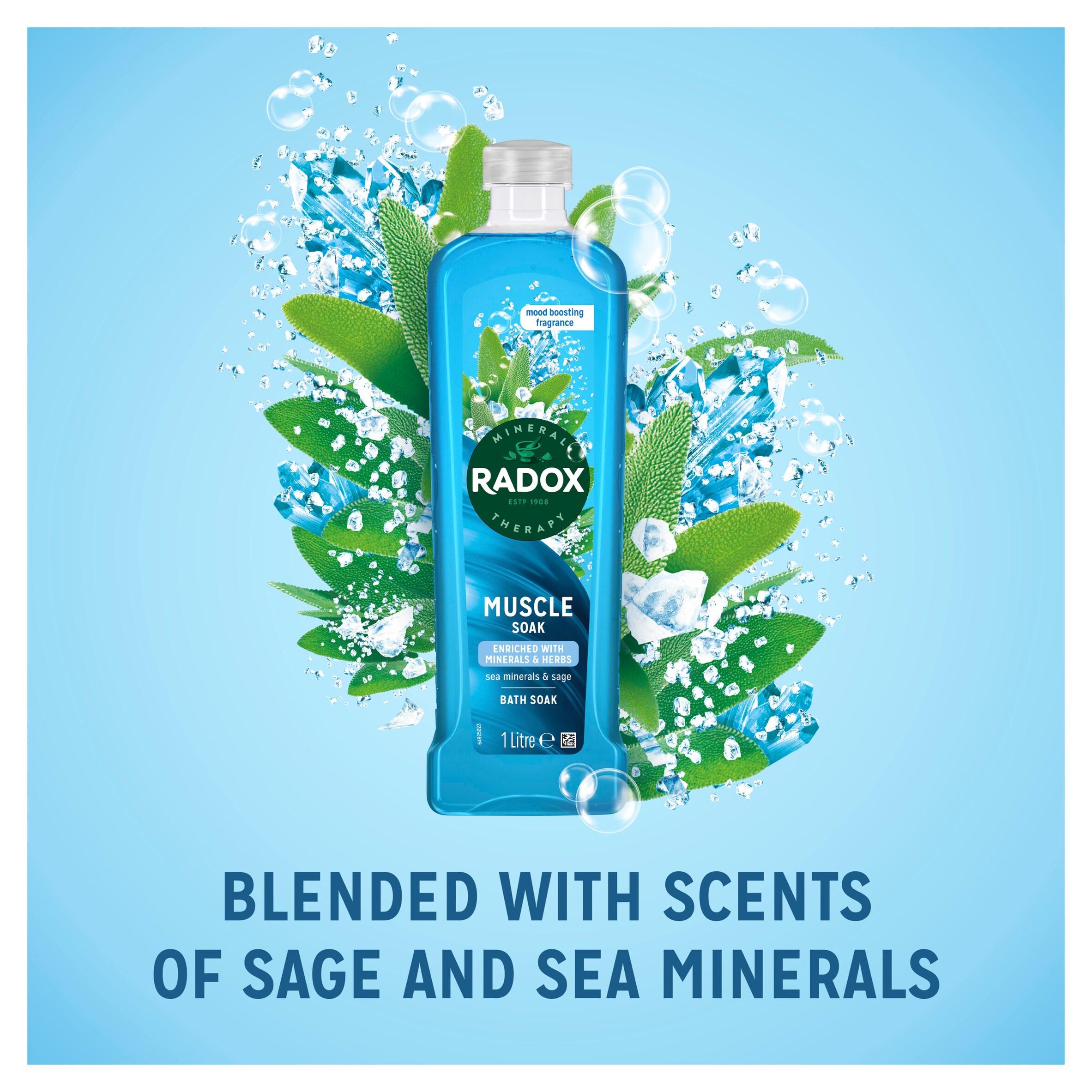 Radox Muscle Soak bath soak 1L (British brand)