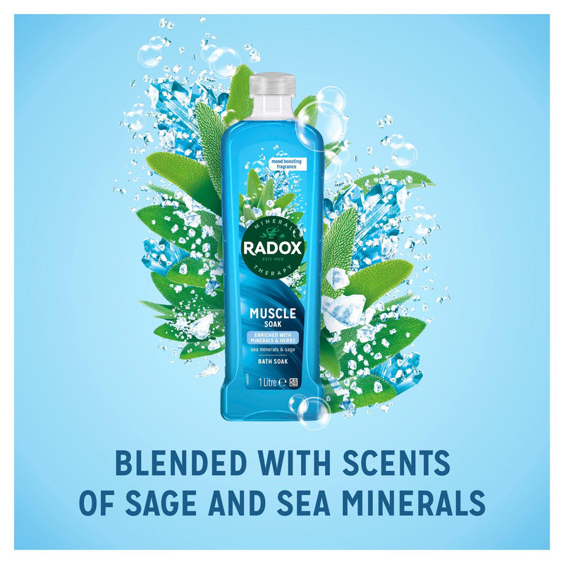 Radox Muscle Soak bath soak 1L (British brand)