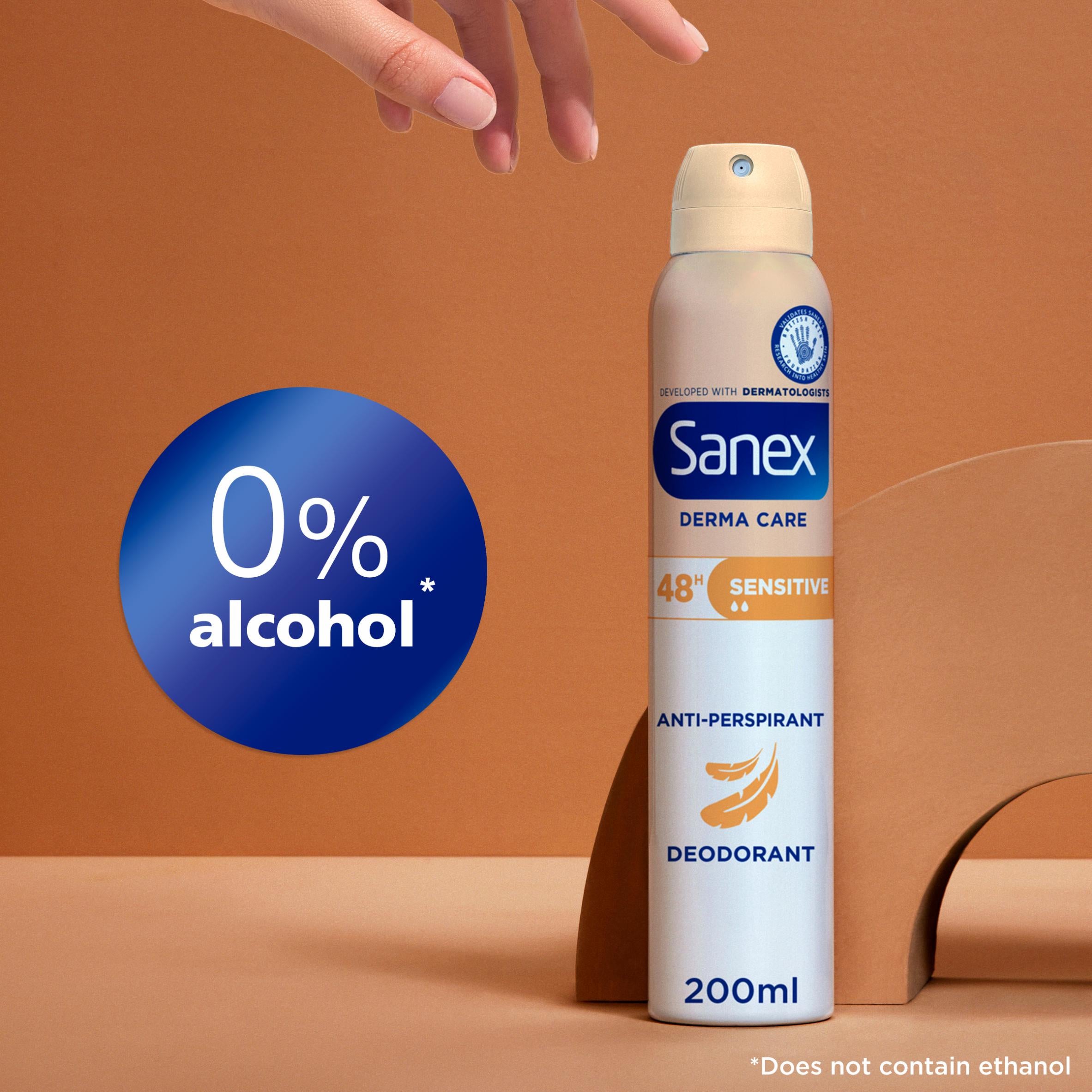 Sanex Sensitive antiperspirant spray deodorant 200ml (British brand)