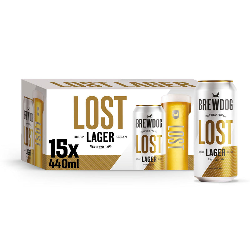 BrewDog Lost Lager 15 x 440ml Multipack - British product
