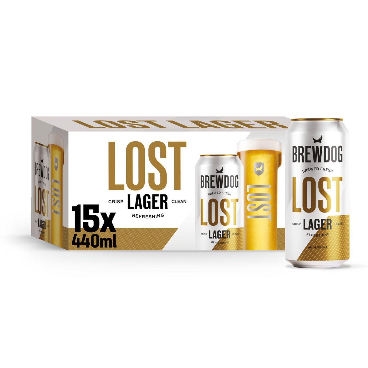 BrewDog Lost Lager 15 x 440ml Multipack - British product