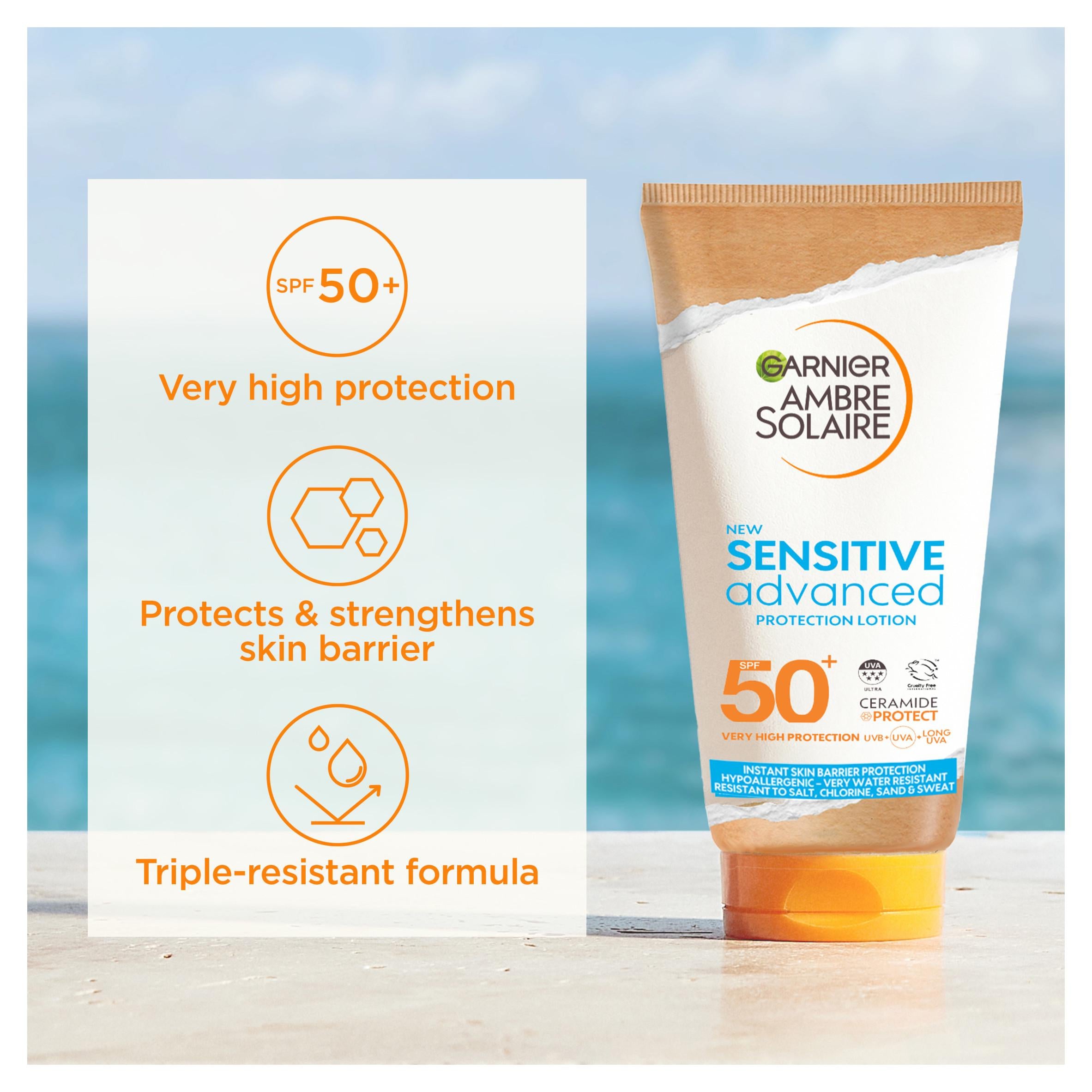 Garnier sun cream SPF50+ sensitive 175ml, UK version