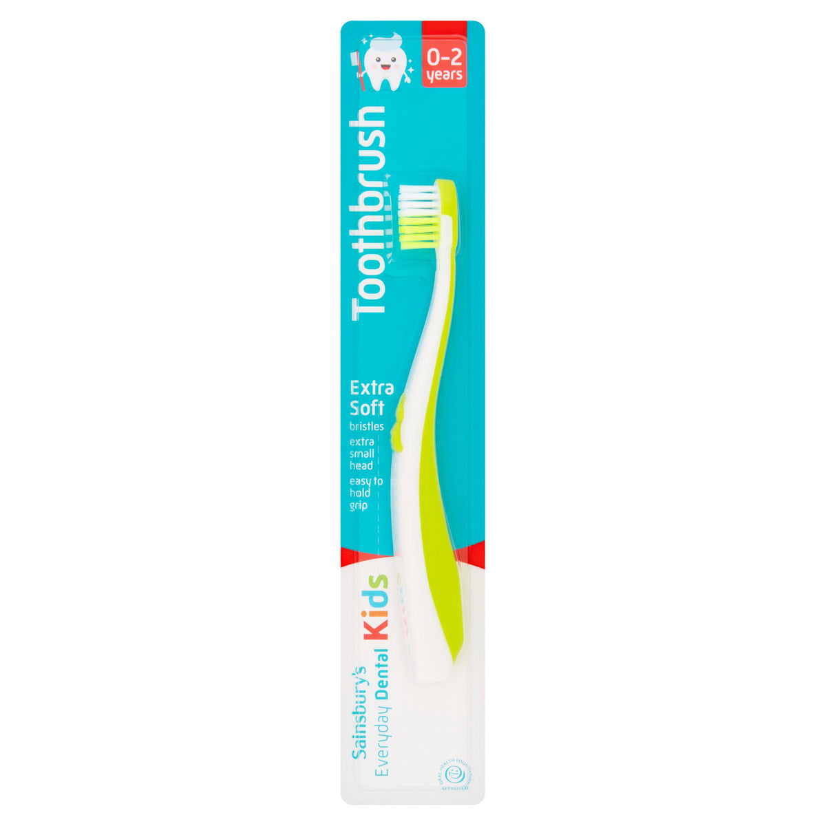 Sainsbury's baby extra soft toothbrush 0-2 years, UK version