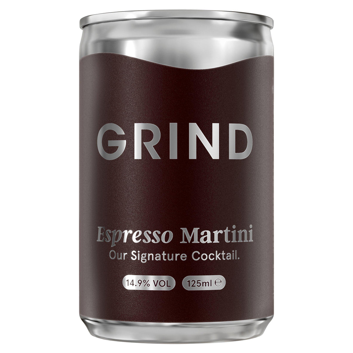 Grind espresso martini cocktail 125ml can, imported from the UK