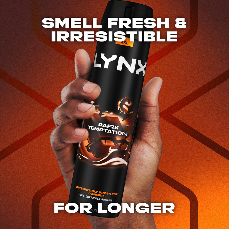 Lynx Dark Temptation body spray 250ml - British product