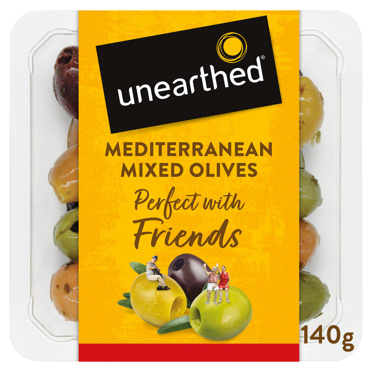 Unearthed Mediterranean mixed olives 130g - British product