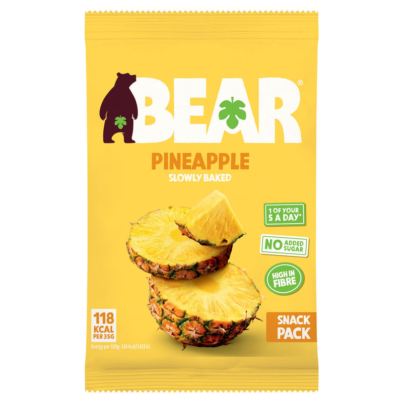 BEAR dried pineapple snack 35g bag (British brand)