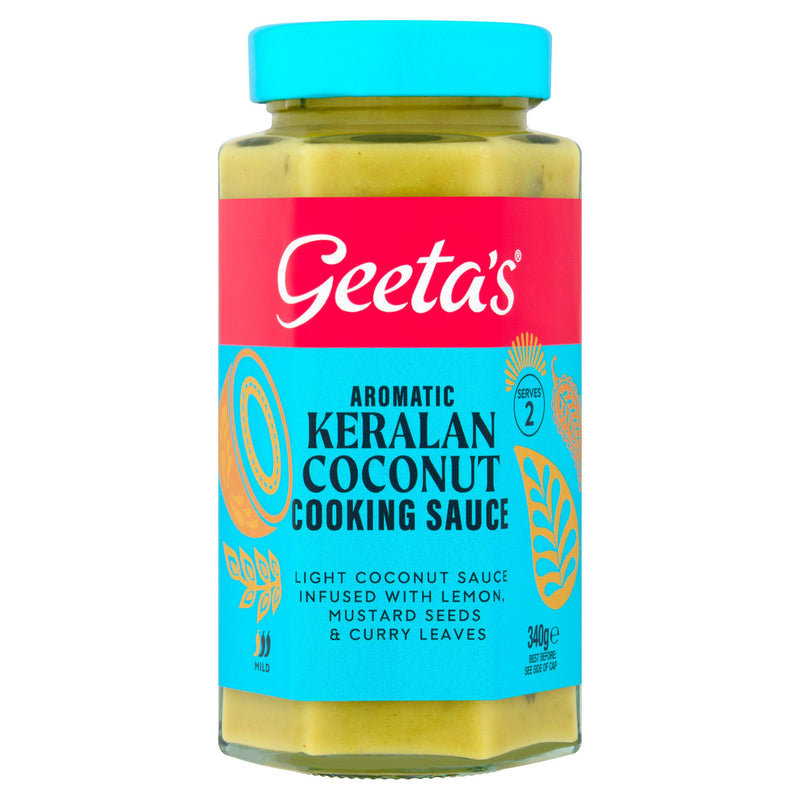 Geeta's Aromatic Keralan Coconut Cooking Sauce 340g (British brand)
