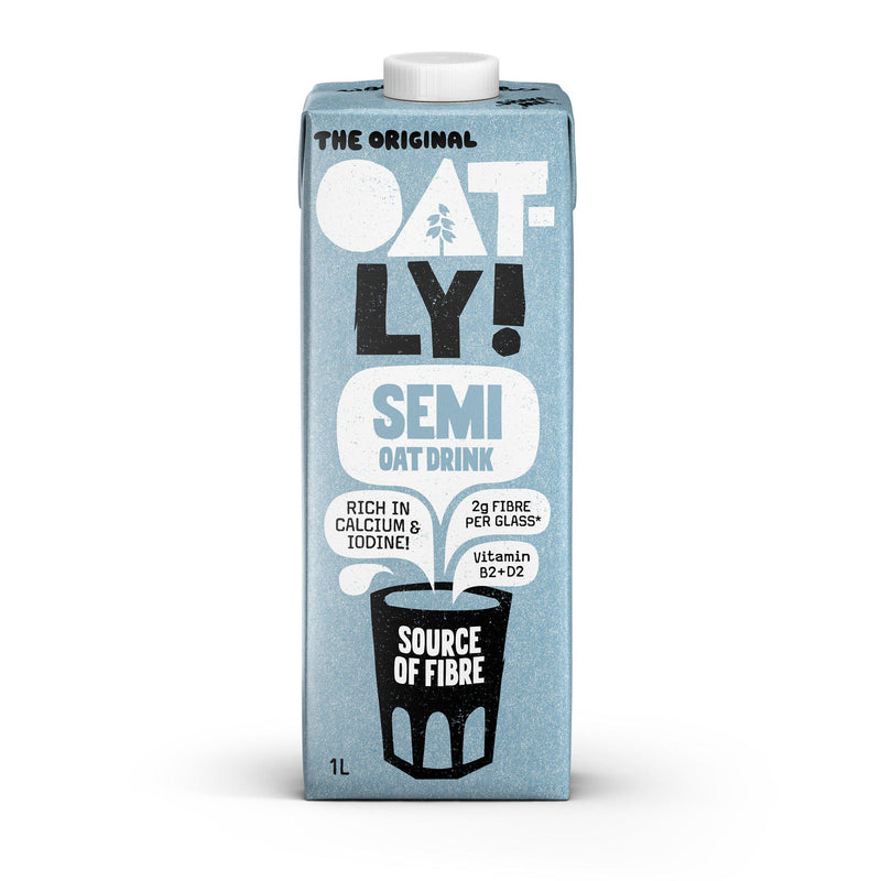Oatly semi oat drink long life 1L, UK version