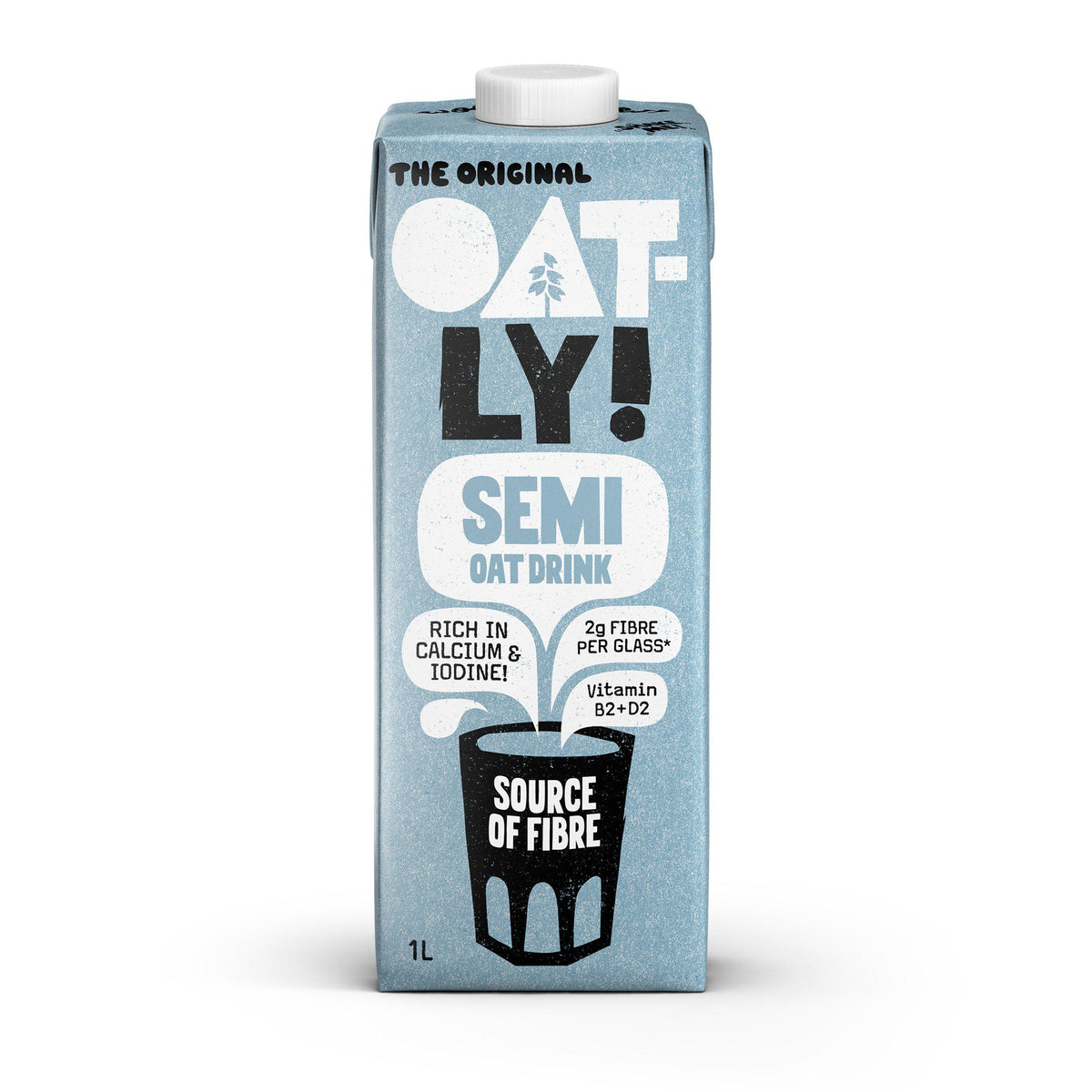 Oatly semi oat drink long life 1L, UK version