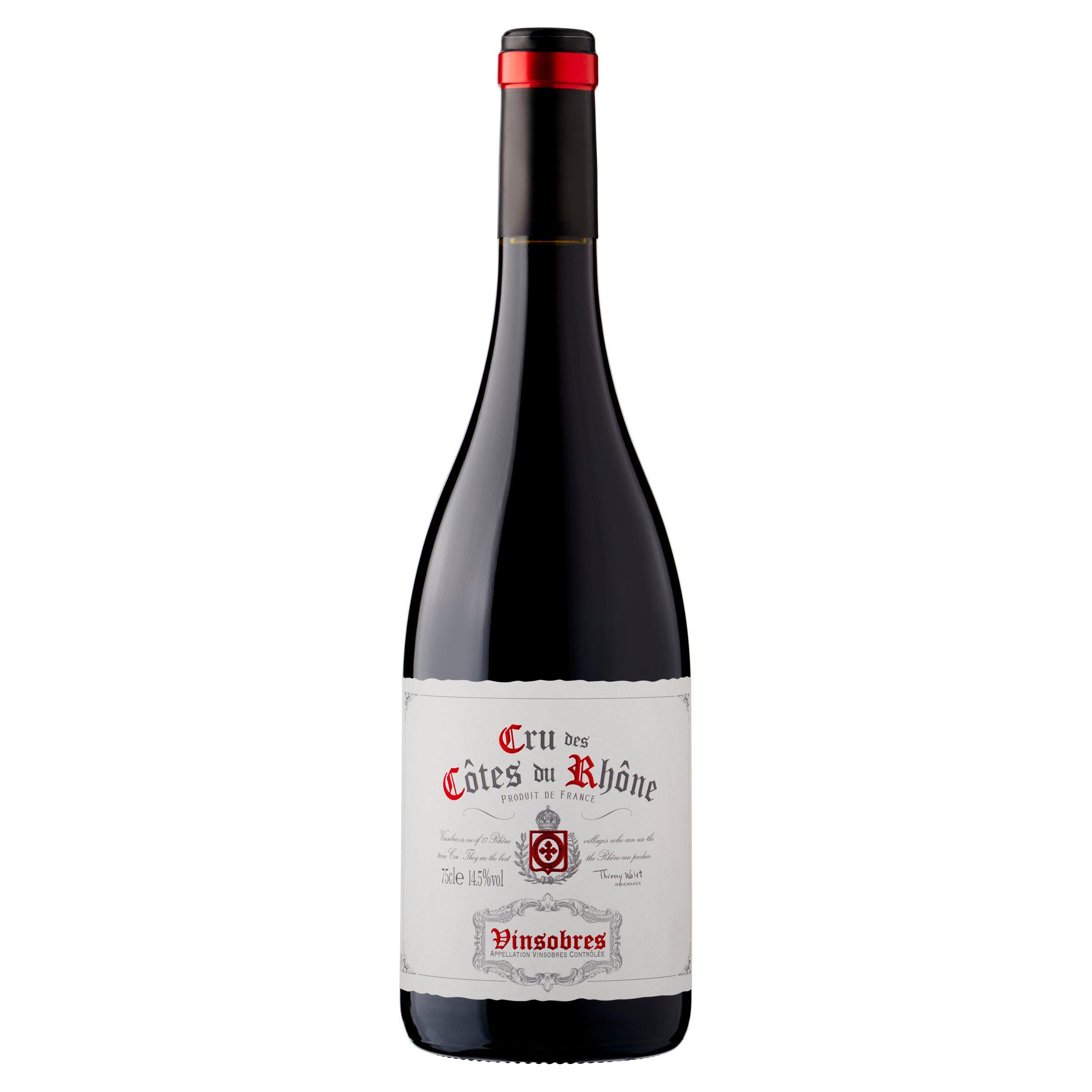 Cru des Côtes du Rhône Vinsobres red wine 75cl - British product