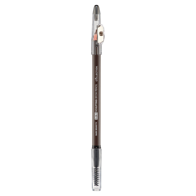 Collection brow pencil 3 in 1 dark brunette (British brand)