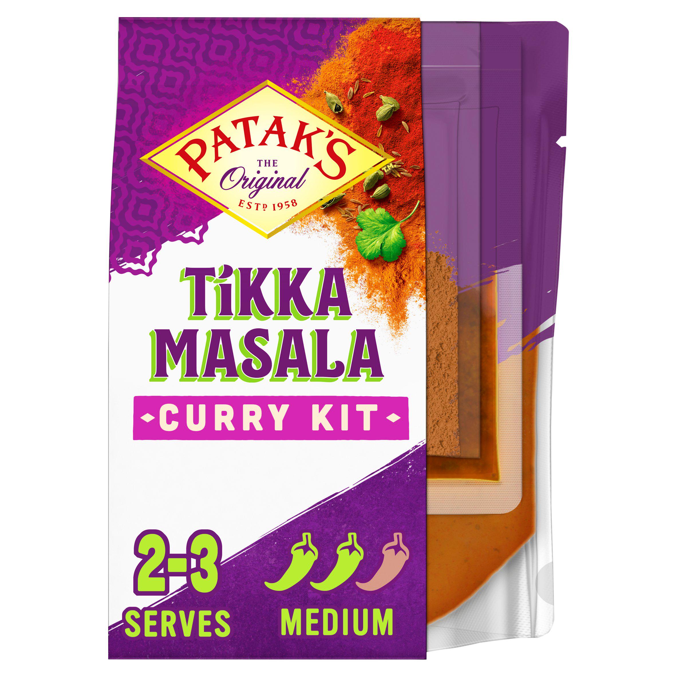 Patak's Punjabi Style Tikka Masala Curry Kit 270g (British brand)
