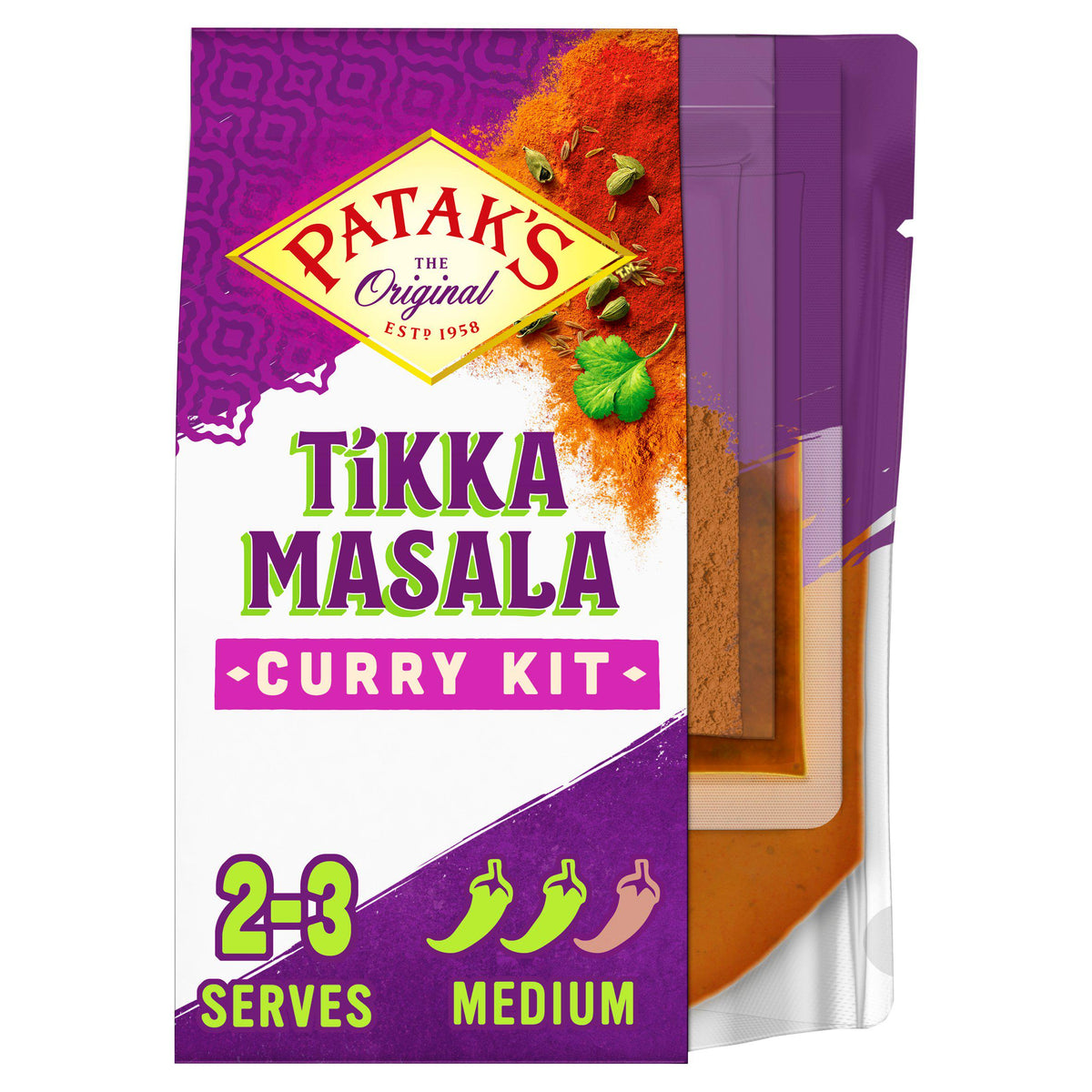 Patak's Punjabi Style Tikka Masala Curry Kit 270g (British brand)