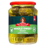 Mrs Elswood whole sweet cucumber gherkins 670g (British brand)