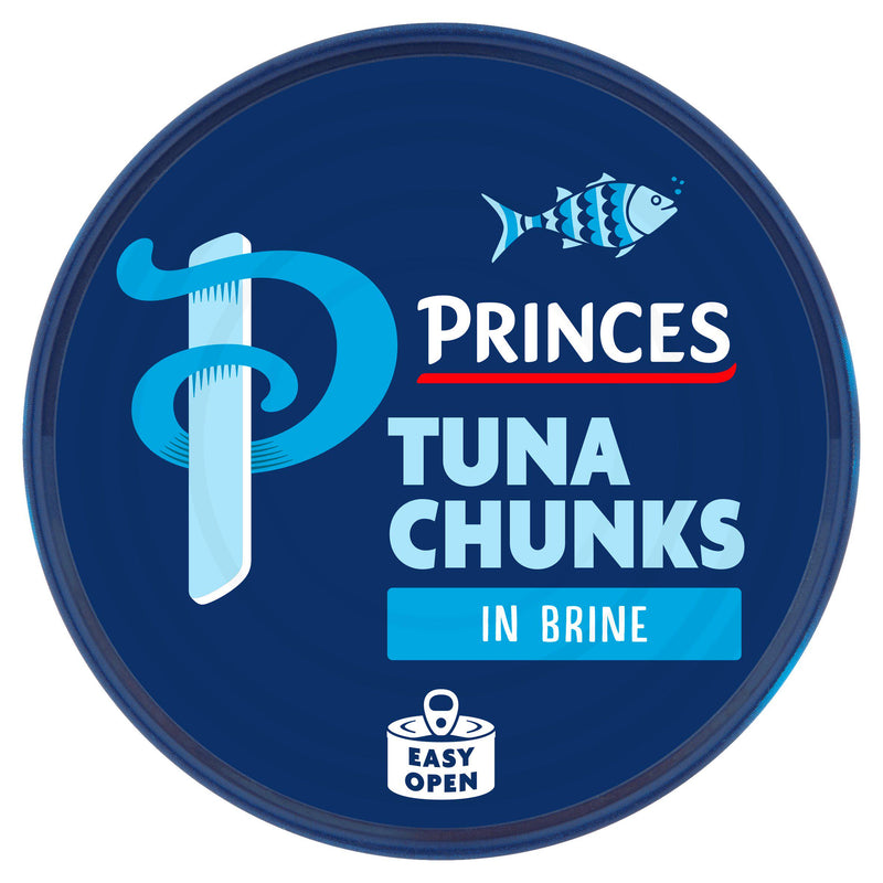 Princes Tuna Chunks Brine 145g, imported from the UK