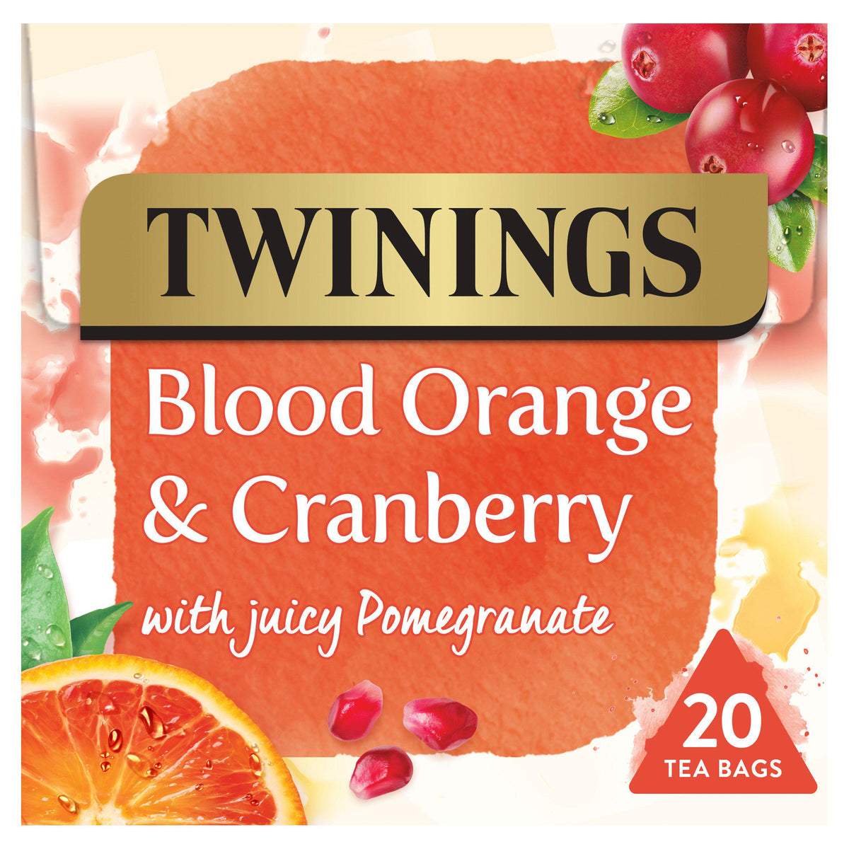 Twinings Blood Orange Cranberry herbal tea 20 bag - British product