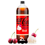 Coca-Cola Zero Sugar Cherry Float soft drink 2L (British brand)
