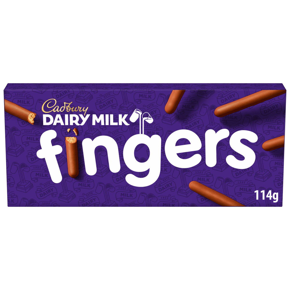 Cadbury Dairy Milk Fingers chocolate biscuits 114g - British product