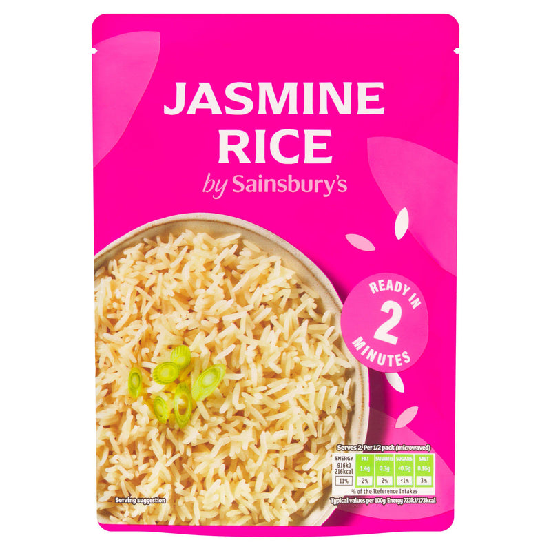 Sainsbury's Thai jasmine rice 250g (British brand)