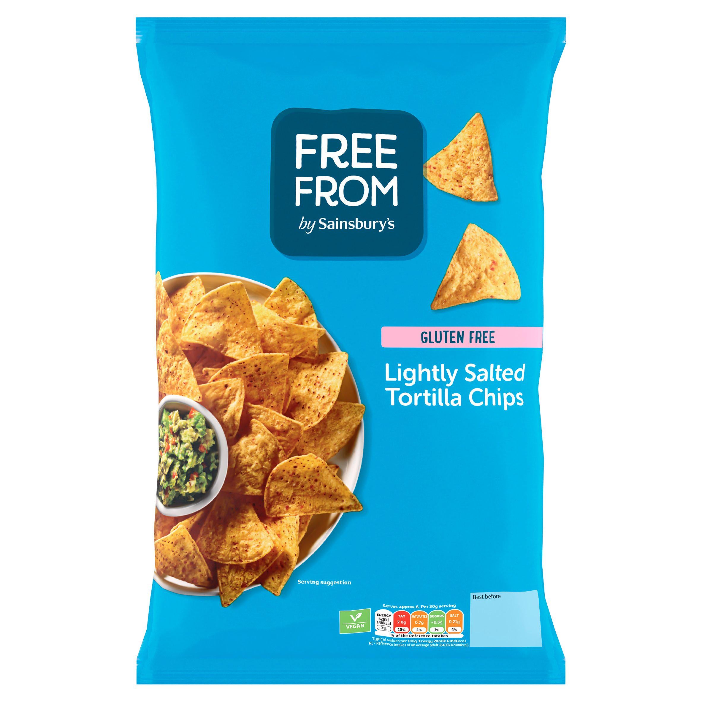 Sainsbury's Free From Lightly Salted Tortilla Chips 200g