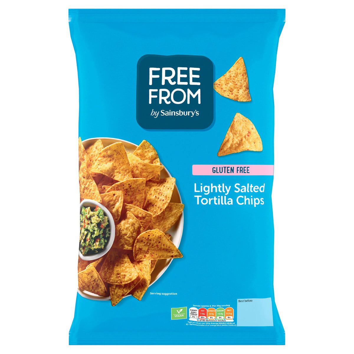 Sainsbury's Free From Lightly Salted Tortilla Chips 200g